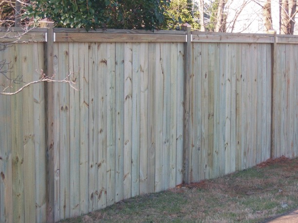 Copper Top Privacy Fence