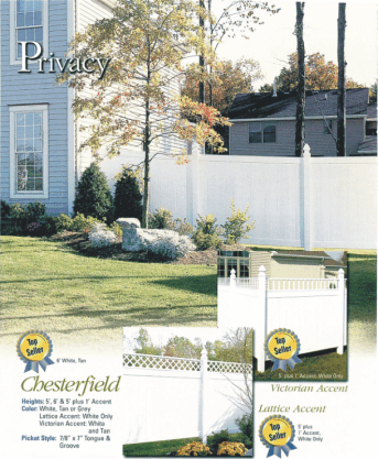 privacy vinyl fence in Raleigh, North Carolina